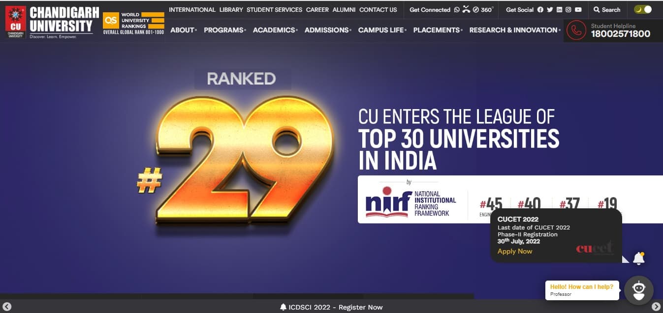 CUIMS-Official Website of Chandigarh University